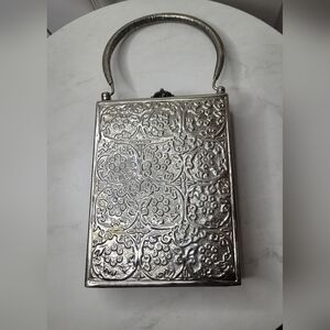 RAMLA Silver Embossed Handbag. NWOT